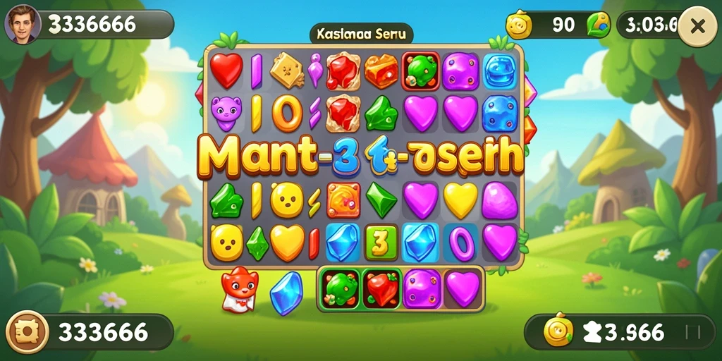 Tangkapan layar gameplay 333666 dengan aksi seru dan warna-warni.