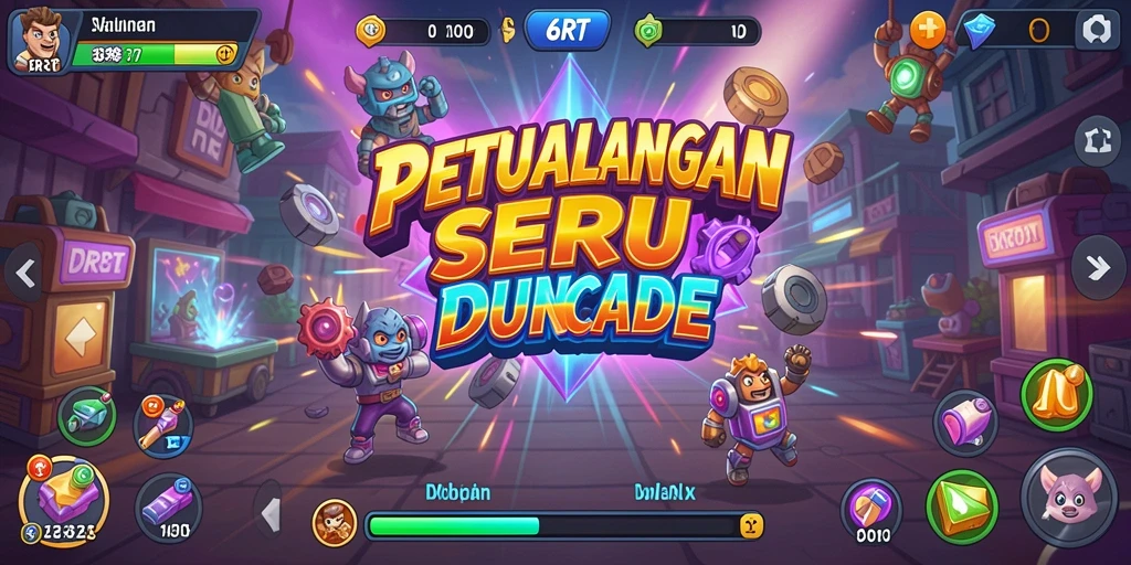 Tampilan gameplay Arcade yang penuh aksi di 6RT.