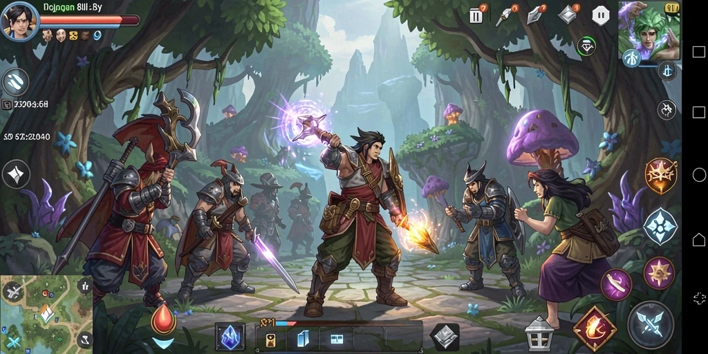 Tangkapan layar dari gameplay RPG 8II yang epik dan mendebarkan.