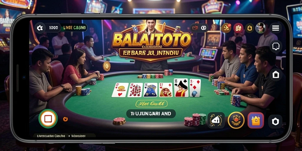Tampilan gameplay Live Casino yang mengesankan di BALAITOTO.