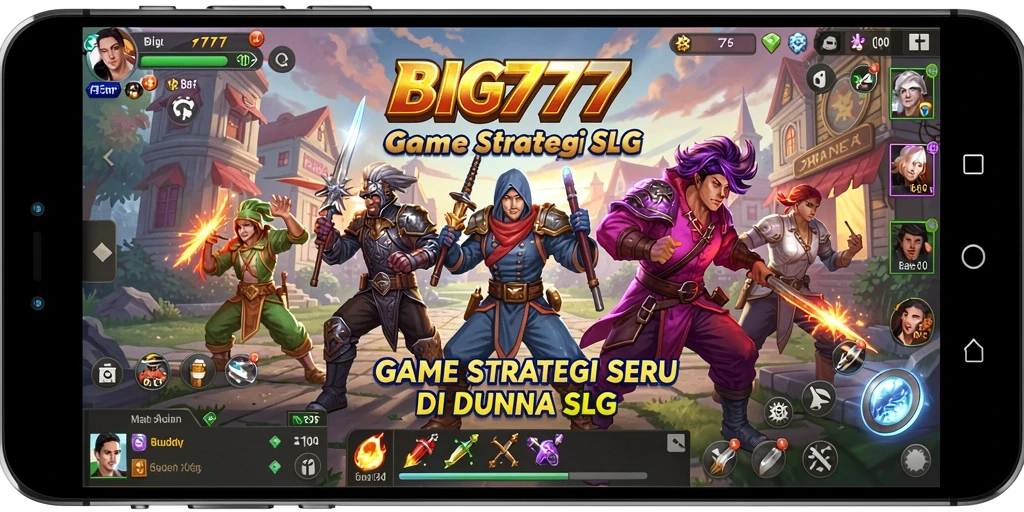 Tangkapan layar menampilkan gameplay mendebarkan dalam BIG777.