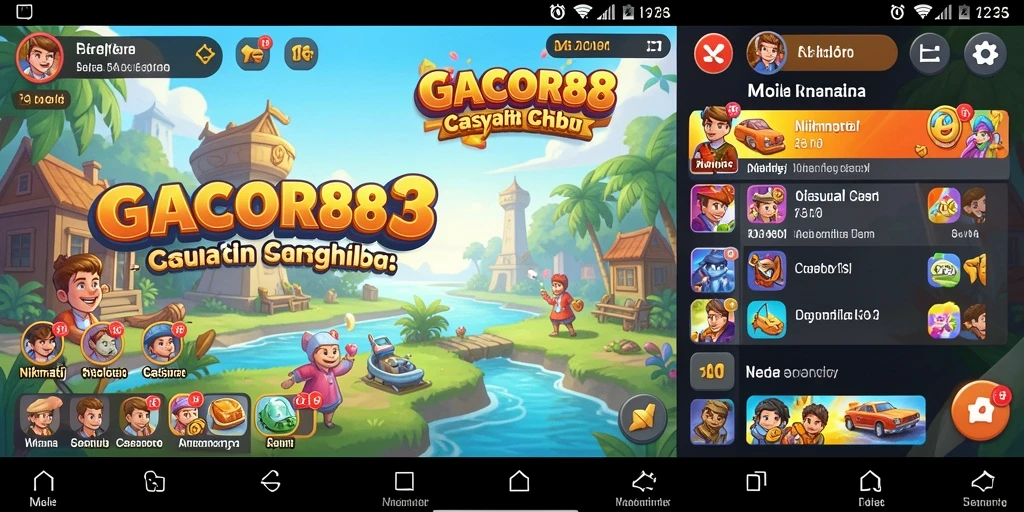 Screenshot gameplay GACOR88 menampilkan aksi menarik dan cerah.