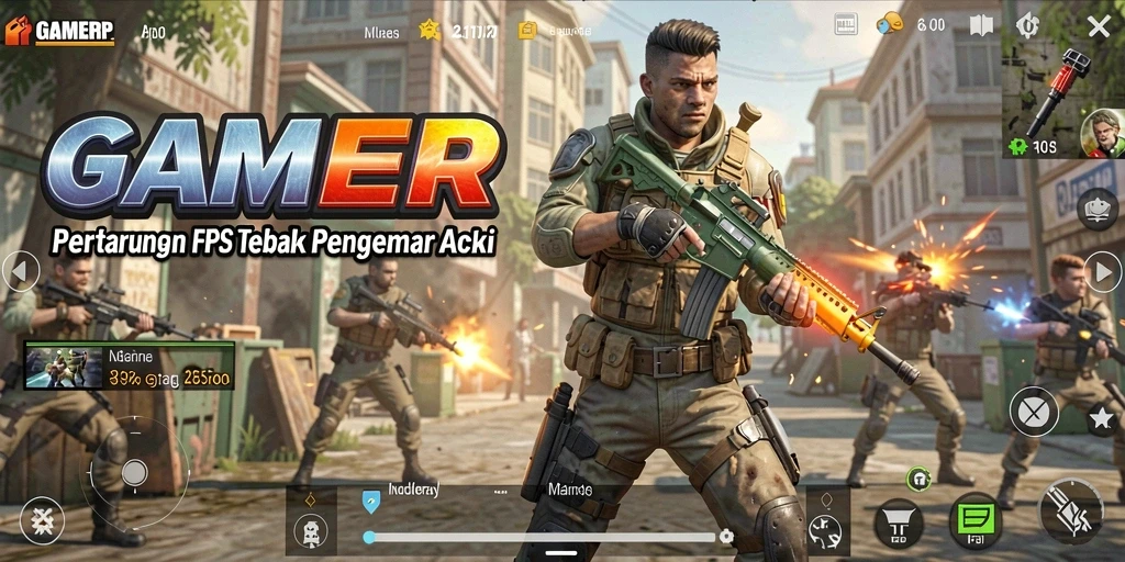 Tampilan gameplay intens dan menegangkan dari GAMERP.
