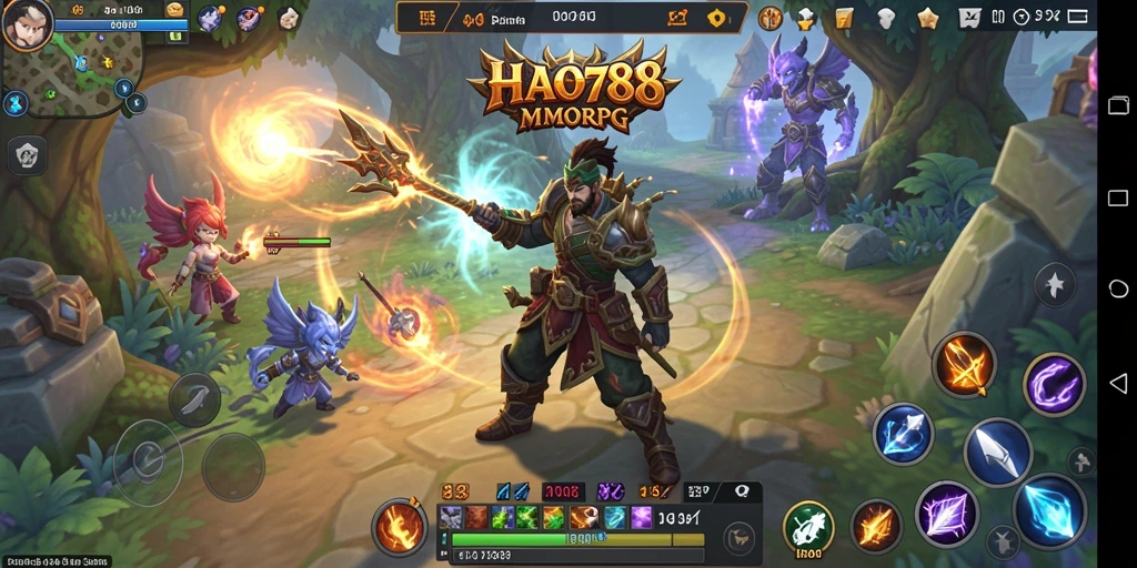 Tampilan gameplay seru dari HAO788 di dunia MMORPG.