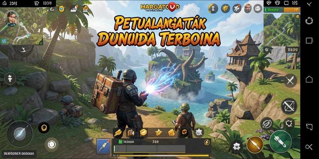 Tampilan gameplay HARGATOTO yang mengagumkan dengan dunia terbuka yang luas.