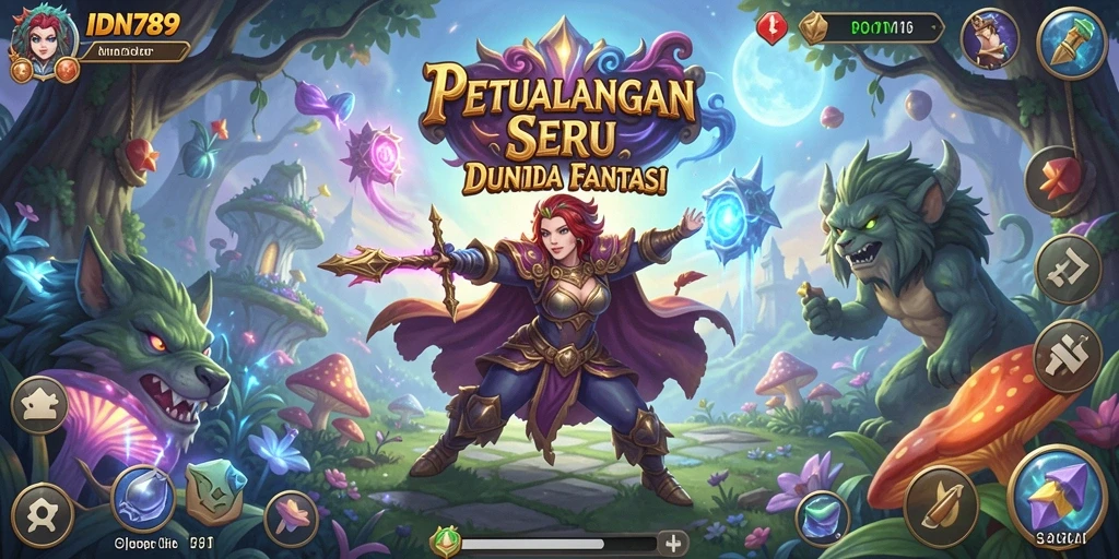 Tampilan menarik dari gameplay petualangan di IDN789.