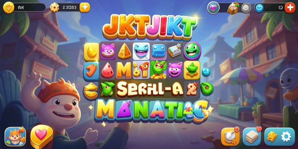 Tampilan gameplay JKTJKT yang menantang dan penuh warna.