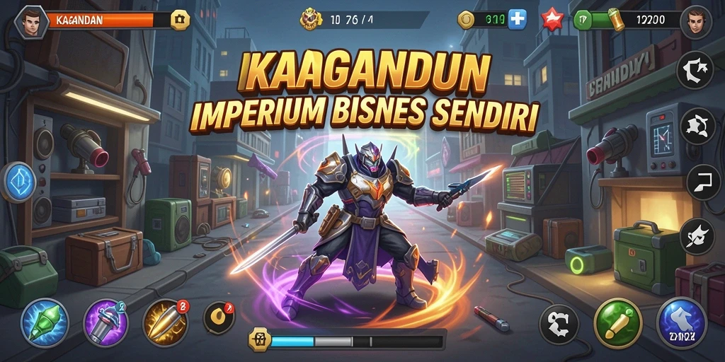 Tangkapan layar gameplay KAGANDAN menampilkan pengelolaan bisnis yang seru.