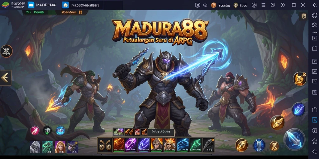Tangkapan layar gameplay MADURA88 yang menunjukkan pertarungan epik.