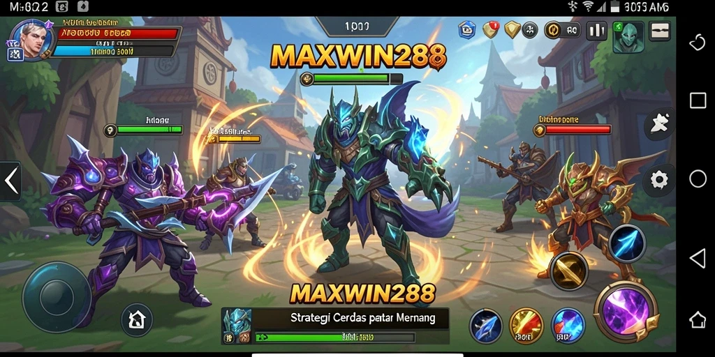 Tangkapan layar gameplay <strong>MAXWIN288</strong> menampilkan aksi strategi yang mendebarkan.