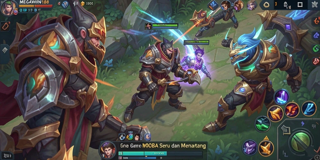 Gameplay seru di arena MOBA MEGAWIN188
