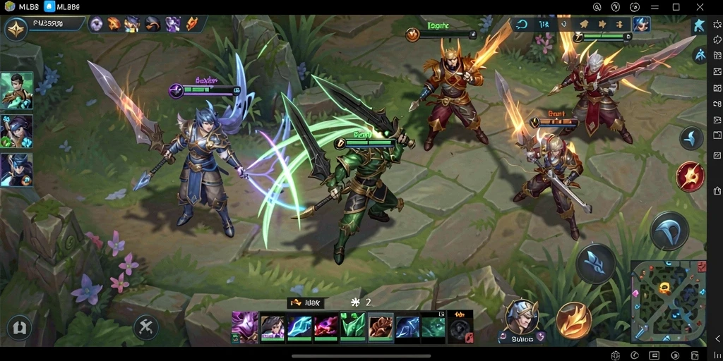 Screenshot menampilkan aksi seru dalam petualangan RPG MLBB8.
