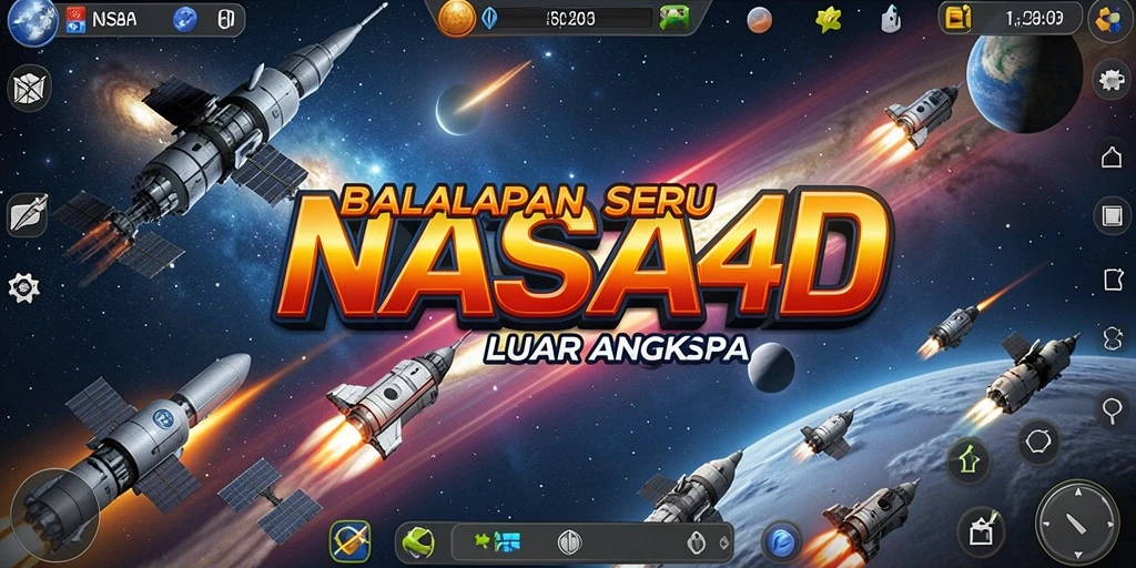 Gameplay seru dan menantang dari NASA4D di luar angkasa.