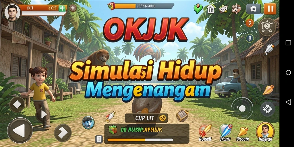Tampilan gameplay menarik dari OKJK yang menampilkan interaksi karakter.