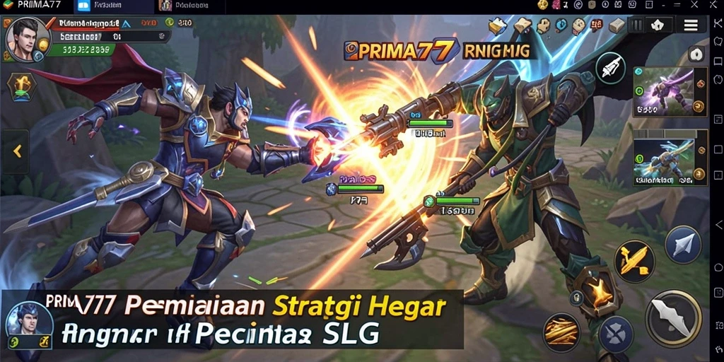 Tampilan gameplay PRIMA77 yang mendebarkan dan strategis.