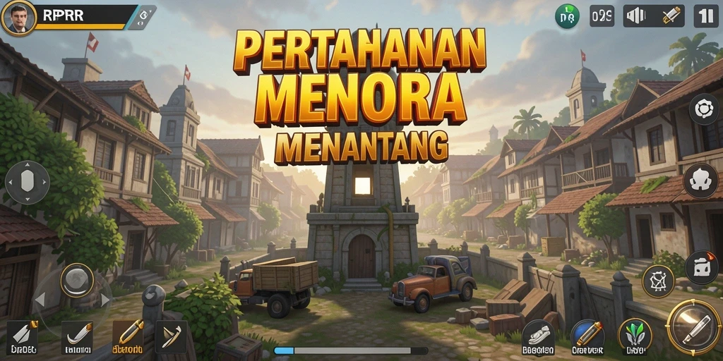Tampilan menarik menara pertahanan dalam aksi di RPRR.