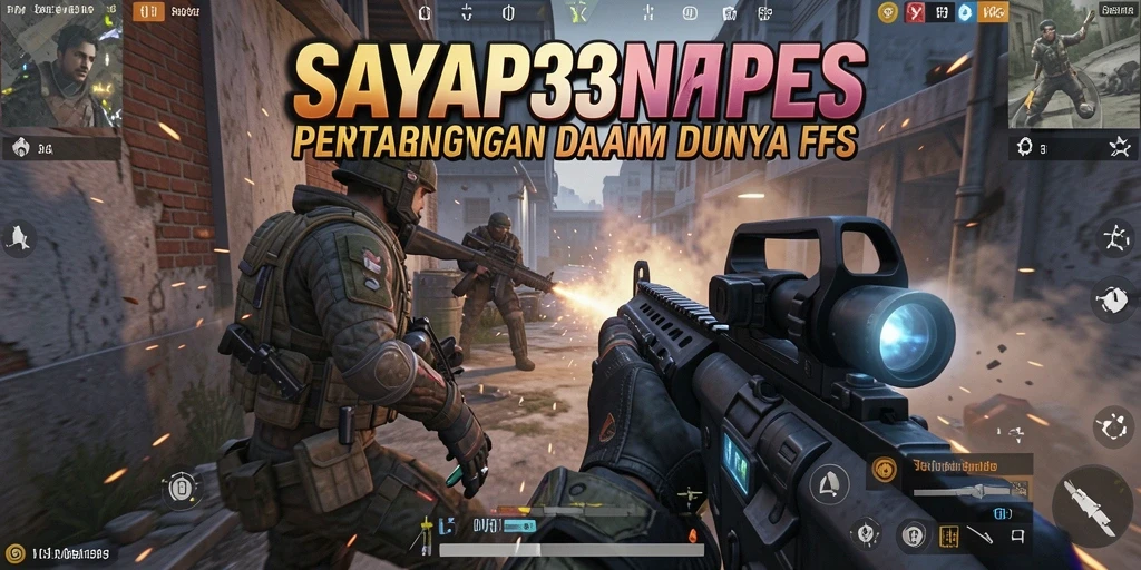 Gambaran gameplay menegangkan dalam aksi FPS.