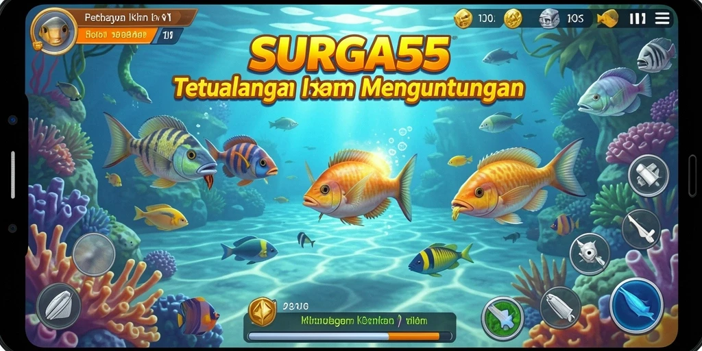 Tampilan menarik dari gameplay Tembak Ikan di SURGA55.