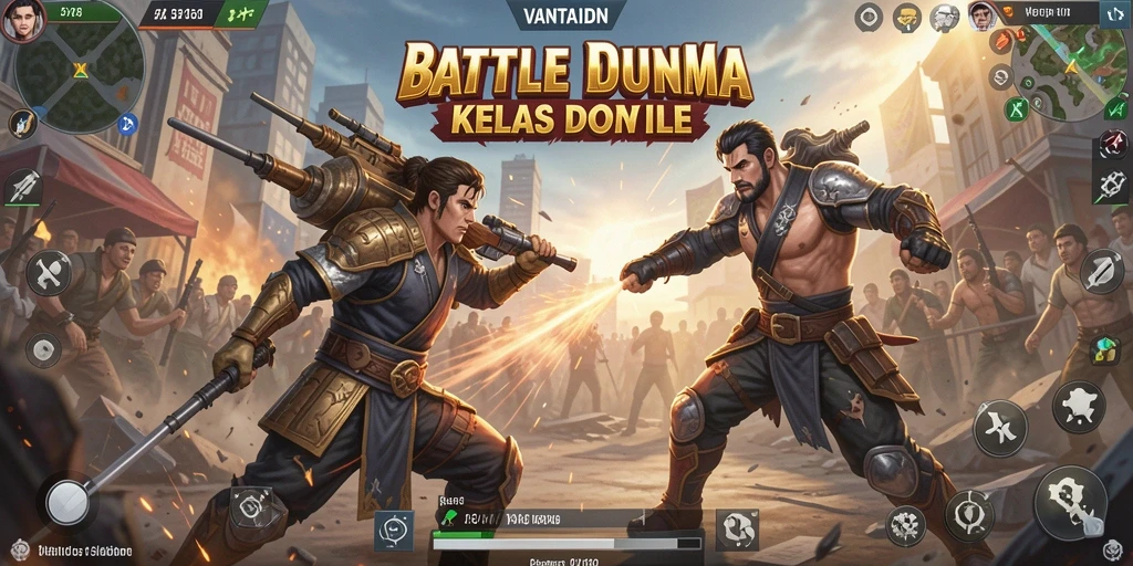 Gameplay VANTAIDN yang seru dan mendebarkan saat pertempuran Battle Royale.